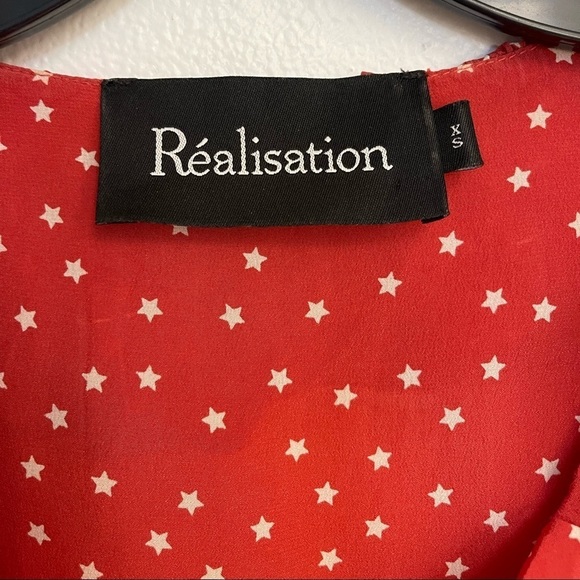 Realisation Par The Alexandra Mini Dress Red Star - Picture 3 of 5